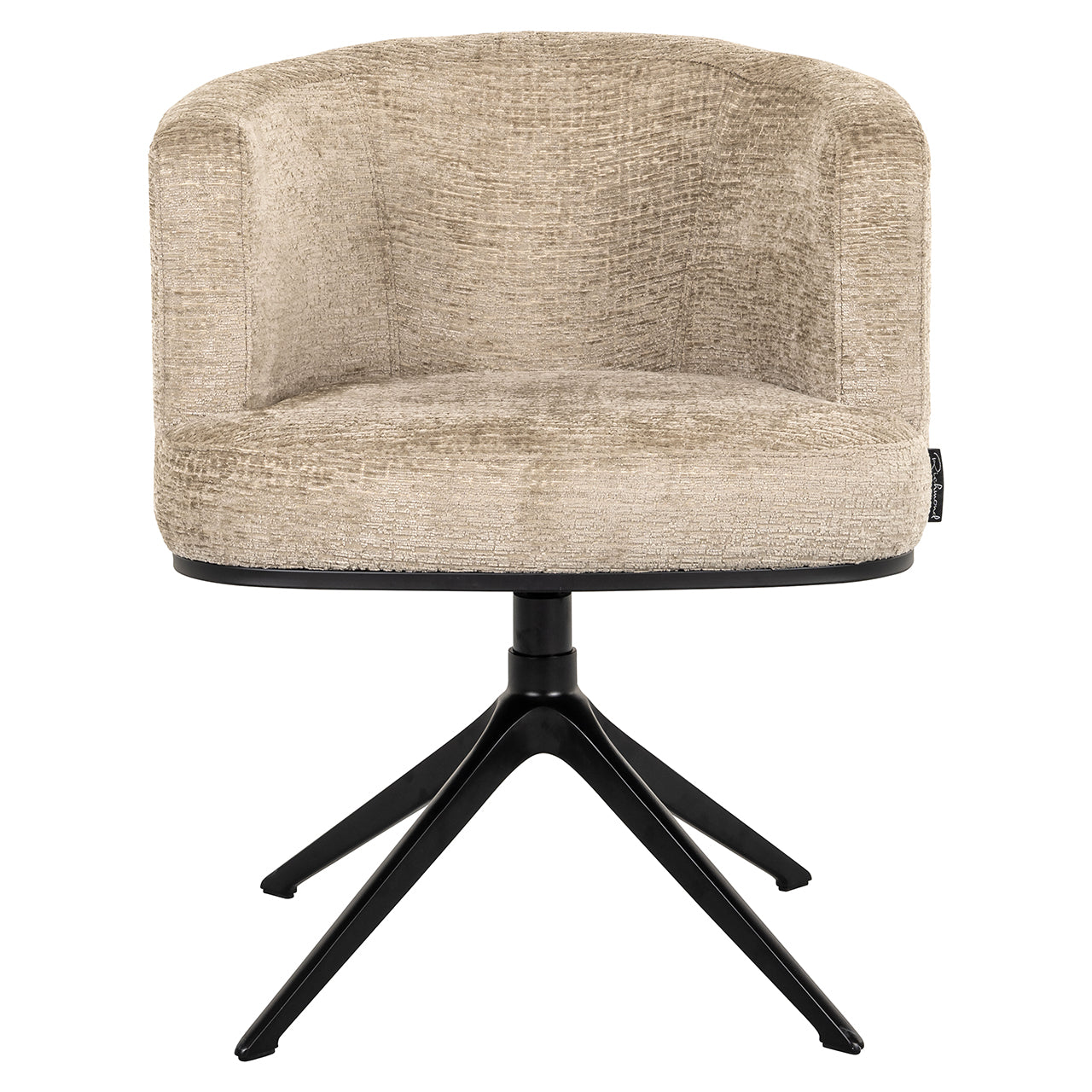 Richmond Interiors Chenille Dreh-Esszimmerstuhl Cheyenne | Desert