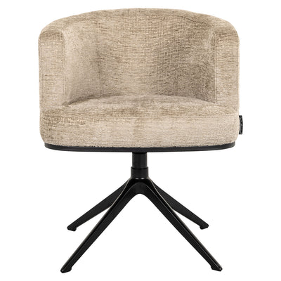 Richmond Interiors Chenille Dreh-Esszimmerstuhl Cheyenne | Desert