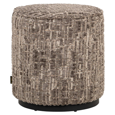 Richmond Interiors Hocker Lexie Greige | ø 45 cm