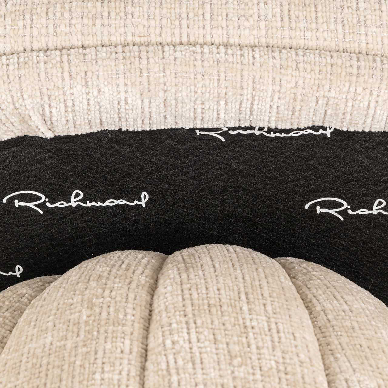 Richmond Interiors Chenille-Esszimmerstuhl Blossom | cremé