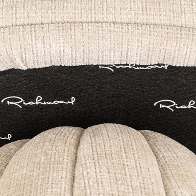 Richmond Interiors Chenille-Esszimmerstuhl Blossom | cremé