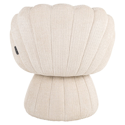 Richmond Interiors Chenille-Esszimmerstuhl Blossom | cremé