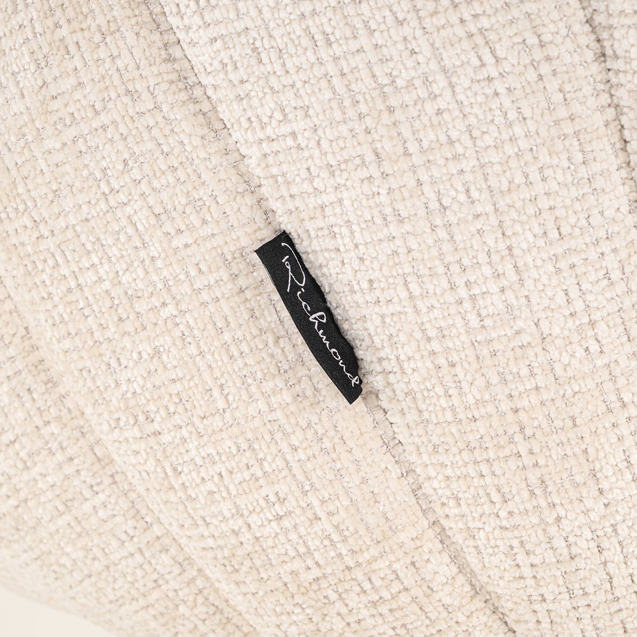 Richmond Interiors Chenille-Esszimmerstuhl Blossom | cremé