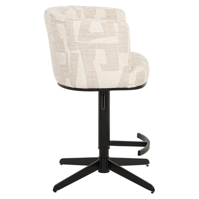 Richmond Interiors Dreh-Barhocker Counterstuhl Cheyenne höhenverstellbar | beige