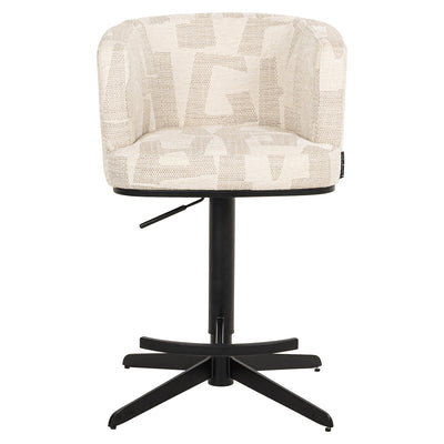 Richmond Interiors Dreh-Barhocker Counterstuhl Cheyenne höhenverstellbar | beige