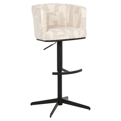 Richmond Interiors Dreh-Barhocker Counterstuhl Cheyenne höhenverstellbar | beige