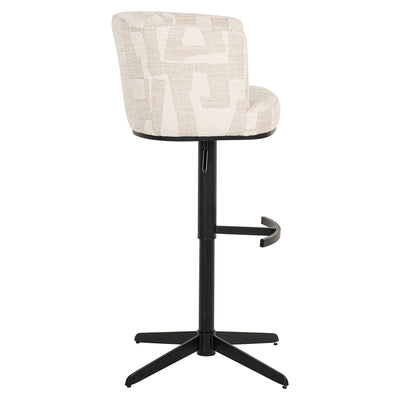 Richmond Interiors Dreh-Barhocker Counterstuhl Cheyenne höhenverstellbar | beige