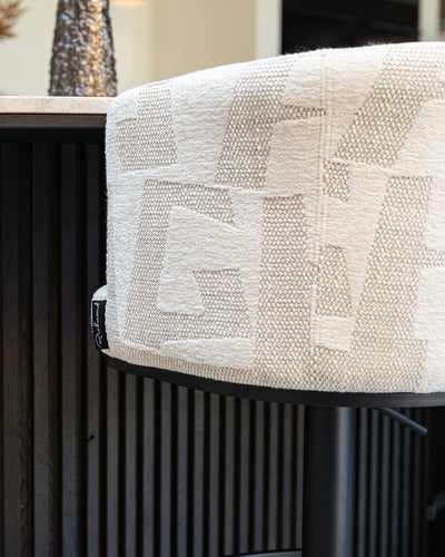 Richmond Interiors Dreh-Barhocker Counterstuhl Cheyenne höhenverstellbar | beige