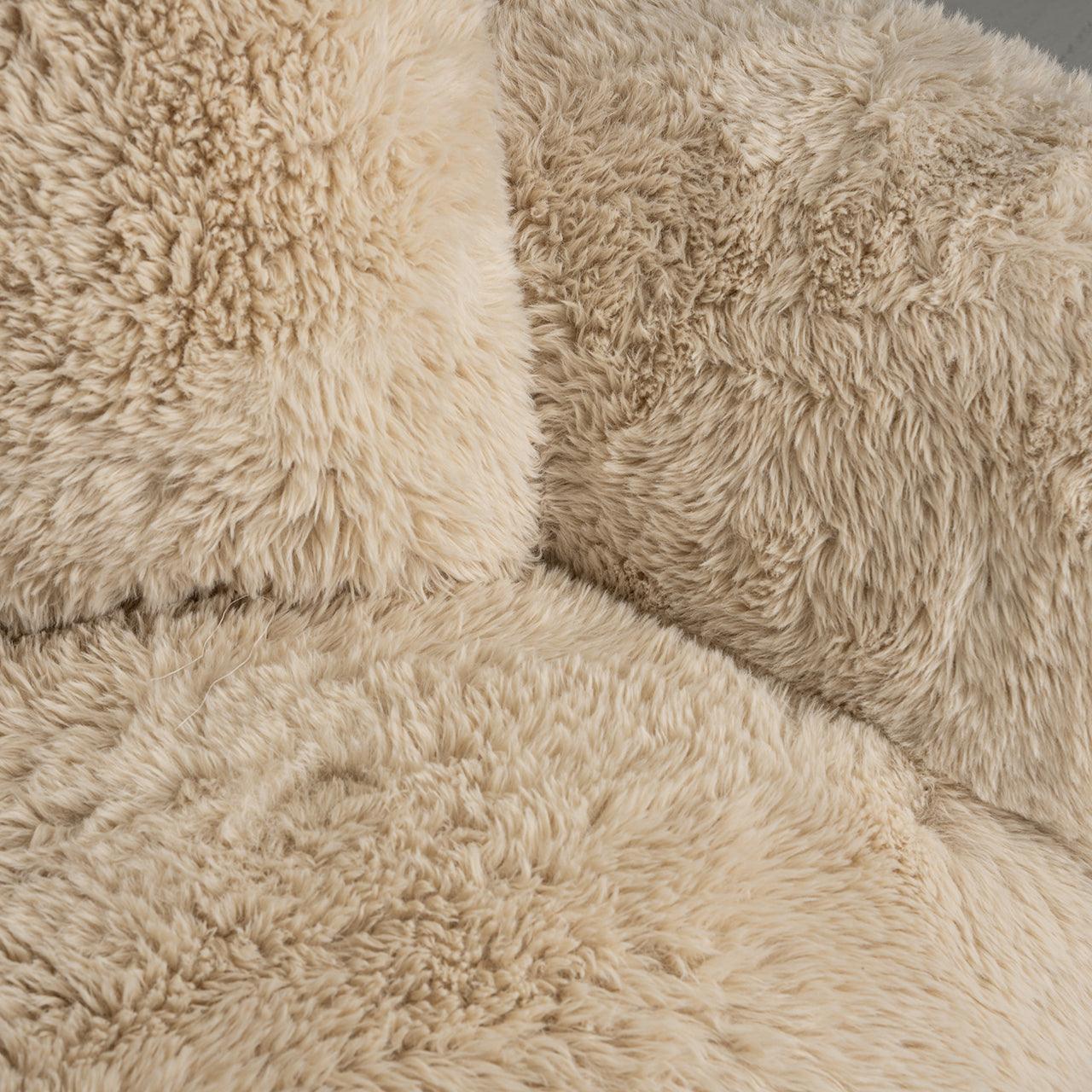 Richmond Interiors  Furry Sofa Comfy | Sand