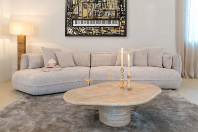 Richmond Interiors Couchtisch Fictus Travertin | 130x80 cm