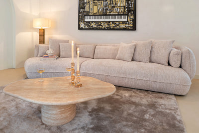 Richmond Interiors Couchtisch Fictus Travertin | 130x80 cm