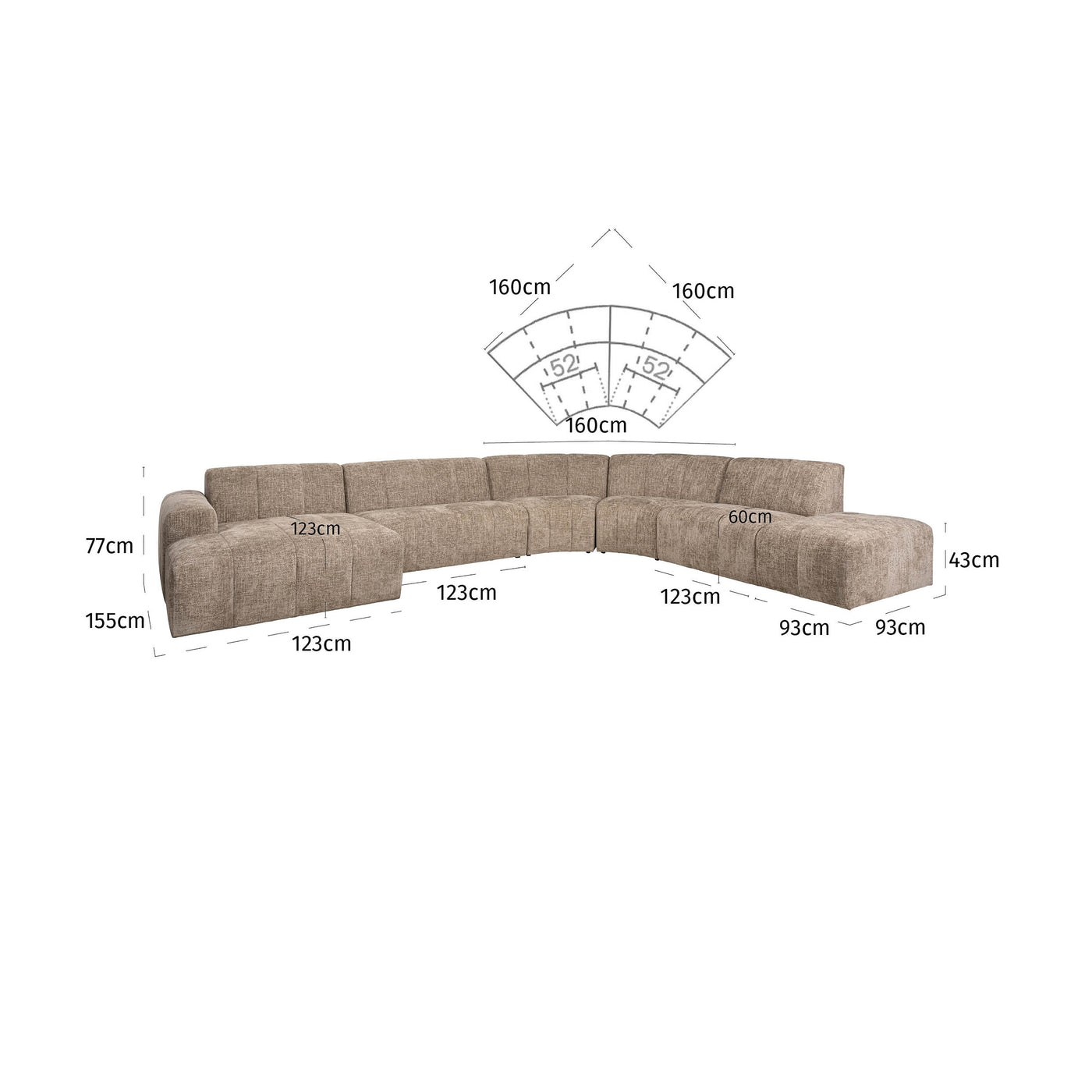 Richmond Interiors Modulsofa Milton | Customizable