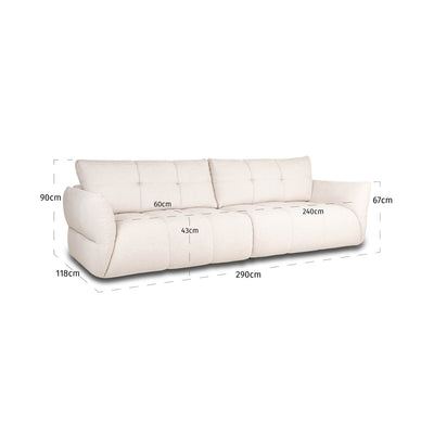 Richmond Interiors Sofa Jimena 4 Sitzer | Customizable