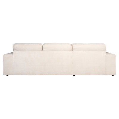 Richmond Interiors Chenille-Ecksofa Santos 2,5 Sitzer mit Lounge links | Beige