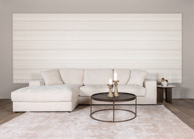Richmond Interiors Chenille-Ecksofa Santos 2,5 Sitzer mit Lounge links | Beige