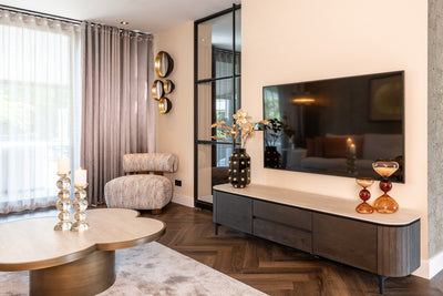 Richmond Interiors TV Lowboard Ritz 2-türig | Braun