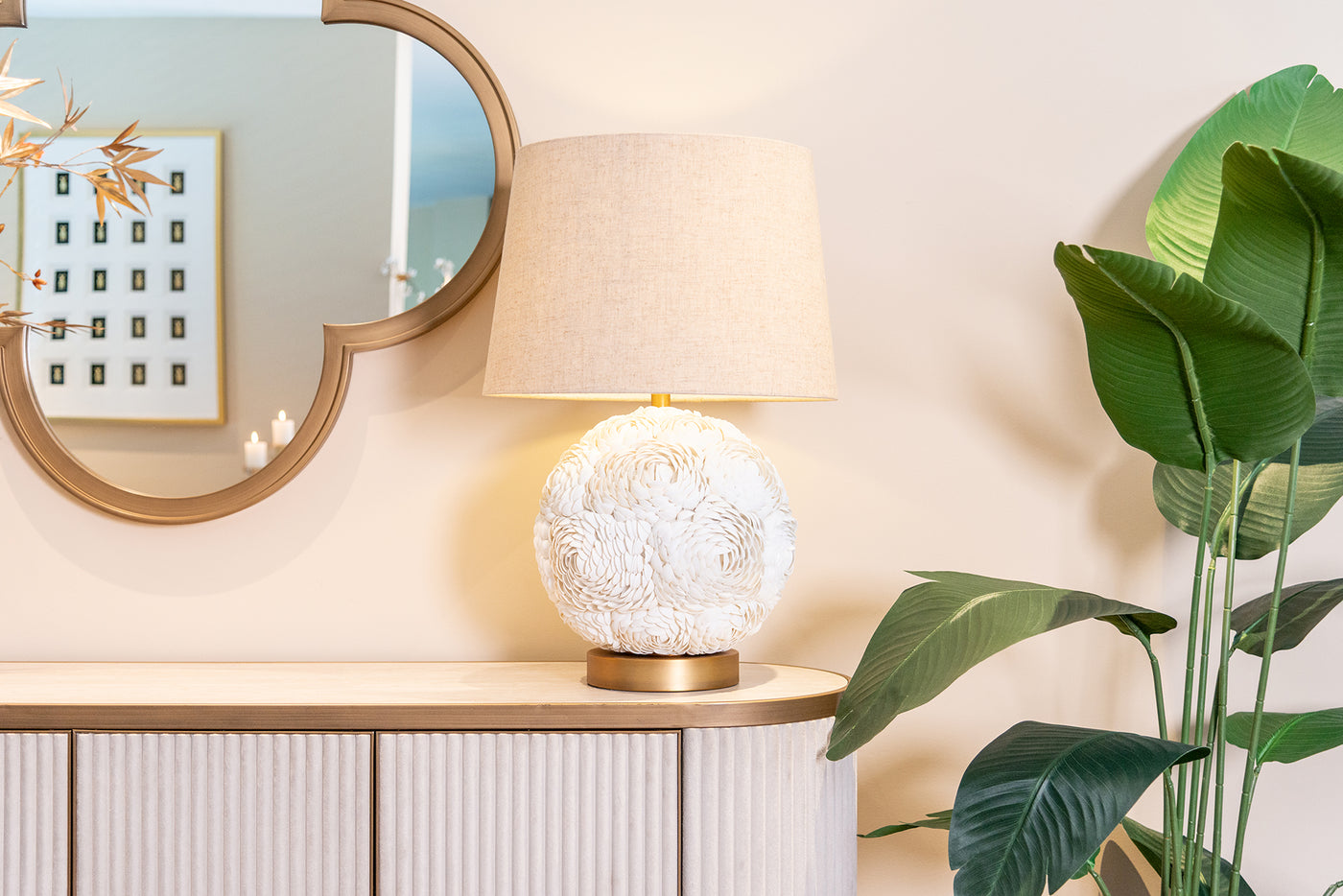 Richmond Interiors Sideboard Tivoli 4-türig | Weiß