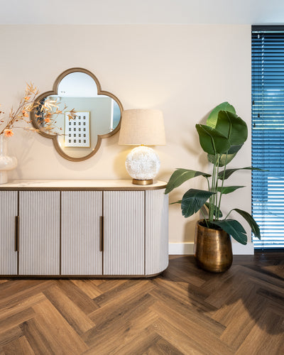 Richmond Interiors Sideboard Tivoli 4-türig | Weiß