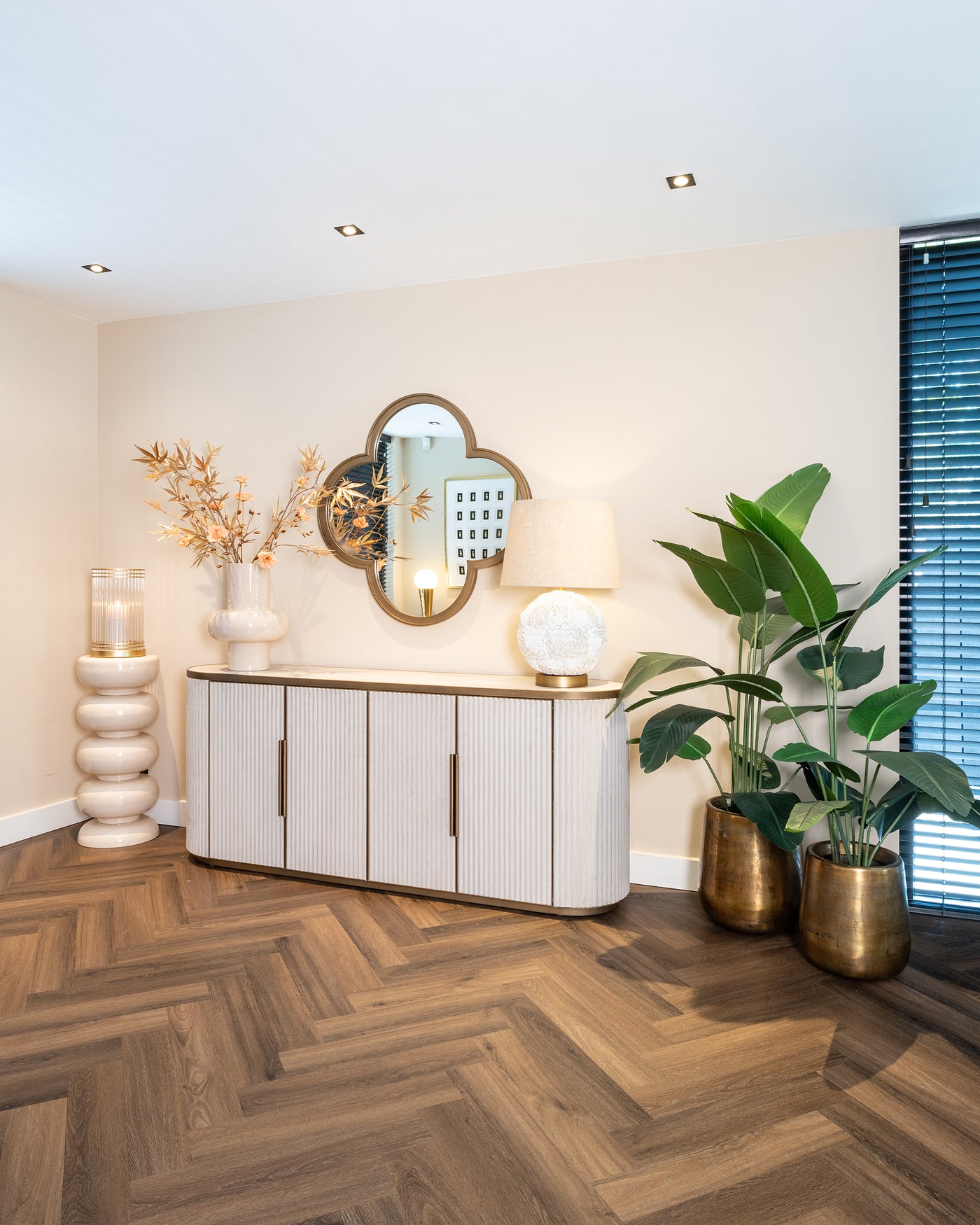 Richmond Interiors Dekosäule Jari | beige