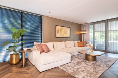 Richmond Interiors Couchtisch Clover Kleeblatt | beige