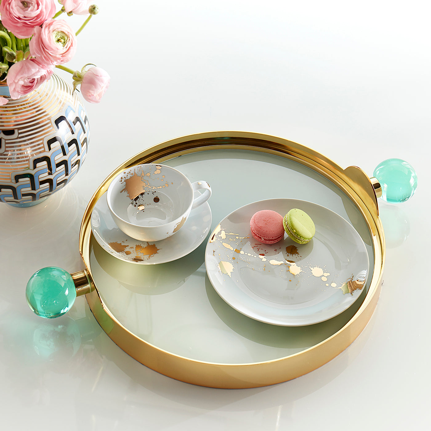 Jonathan Adler rundes Servier- und Dekotablett Globo Tray