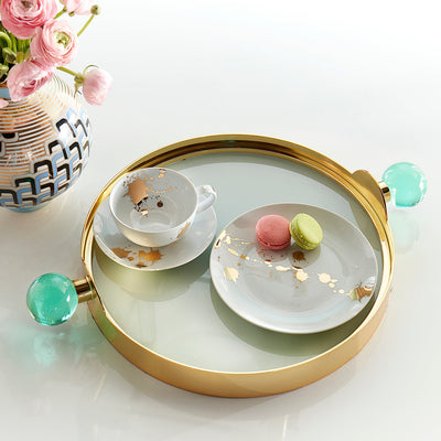 Jonathan Adler rundes Servier- und Dekotablett Globo Tray