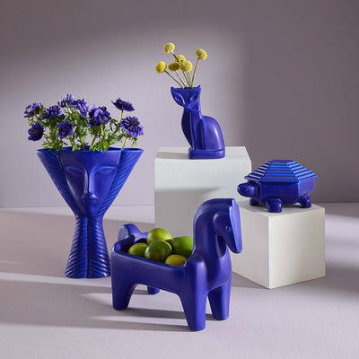 Jonathan Adler Dekoschalke Cobalt Horse