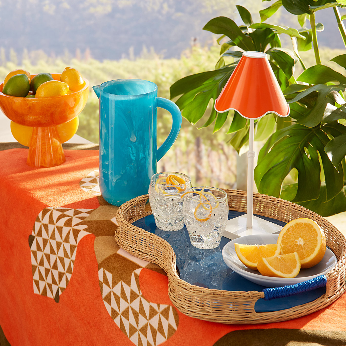 Jonathan Adler Aufladbare Tischlampe Ripple