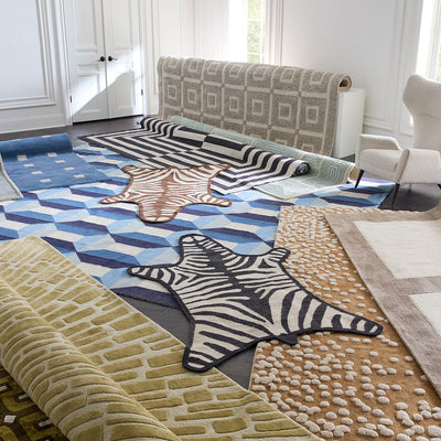 Jonathan Adler Teppich Zebra Peruvian Flatweave