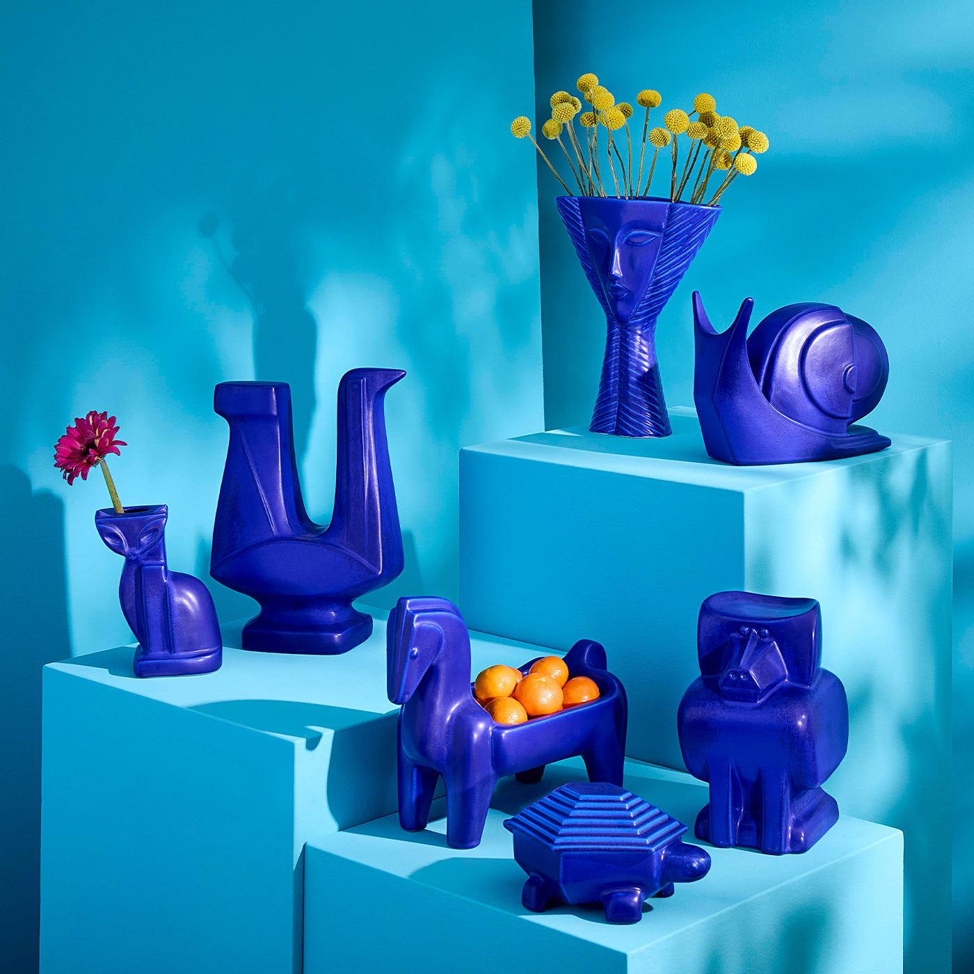 Jonathan Adler Aufbewahrungsdose Cobalt Turtle
