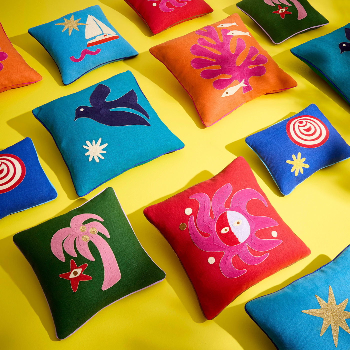 Jonathan Adler Kissen Playa Bird | 50x50 cm