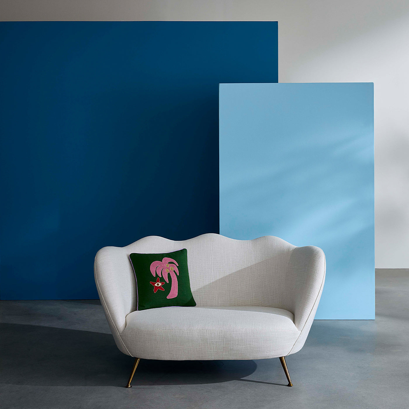 Jonathan Adler Kissen Playa Palm Tree | 40x40 cm