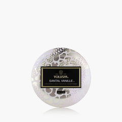 Voluspa Duftkerze Santal Vanille | Minidose mit Deckel