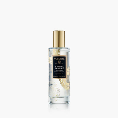 Voluspa Raumspray Santal Vanille im edlen Glasflakon