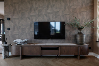 Richmond Interiors ovales TV-Lowboard Langford | Braun