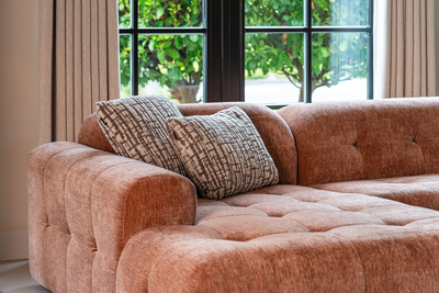 Richmond Interiors Modulares Ecksofa Paloma mit Lounge links | Mocha Mousse