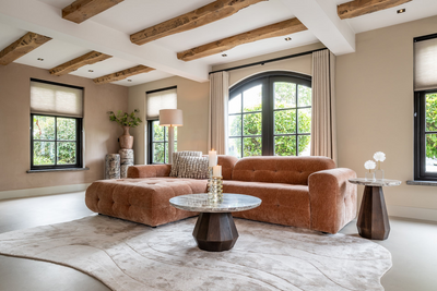 Richmond Interiors Modulares Ecksofa Paloma mit Lounge links | Mocha Mousse