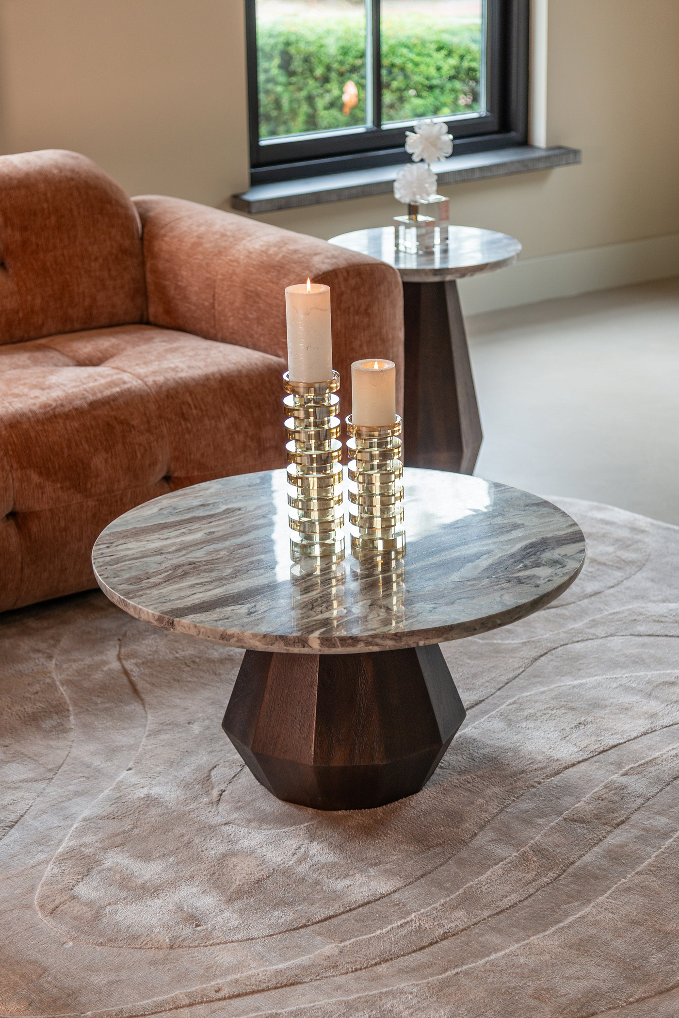 Richmond Interiors Modulares Ecksofa Paloma mit Lounge links | Mocha Mousse