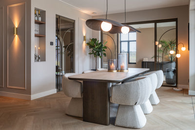 Richmond Interiors Travertin Esstisch Nando braun | 230 cm