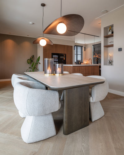 Richmond Interiors Travertin Esstisch Nando braun | 230 cm