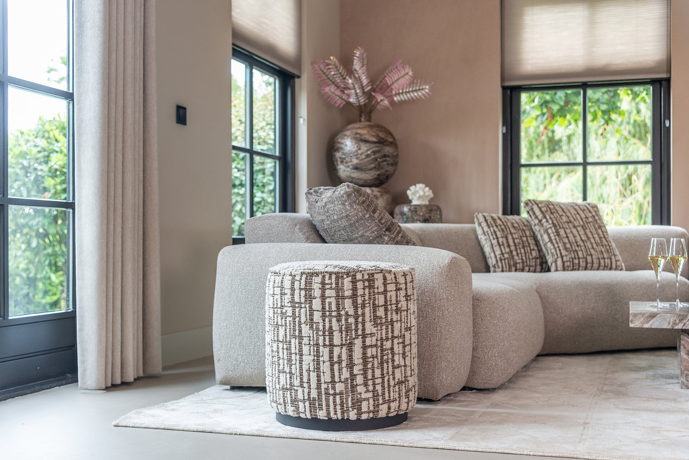 Richmond Interiors Kissen Olin greige | 50x50 cm