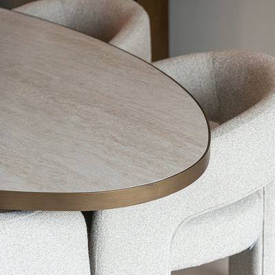 Richmond Interiors ovaler Esstisch Tivoli weiß | 230 cm