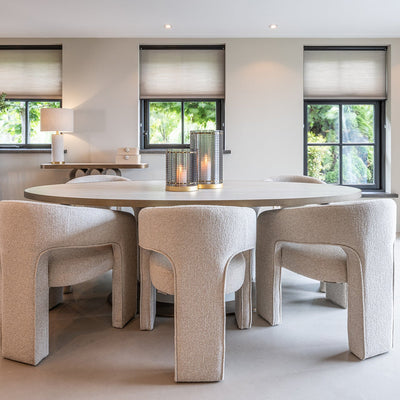 Richmond Interiors ovaler Esstisch Tivoli weiß | 230 cm