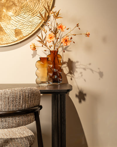 Richmond Interiors Schreibtisch Cambon 2-türig | dunkelbraun