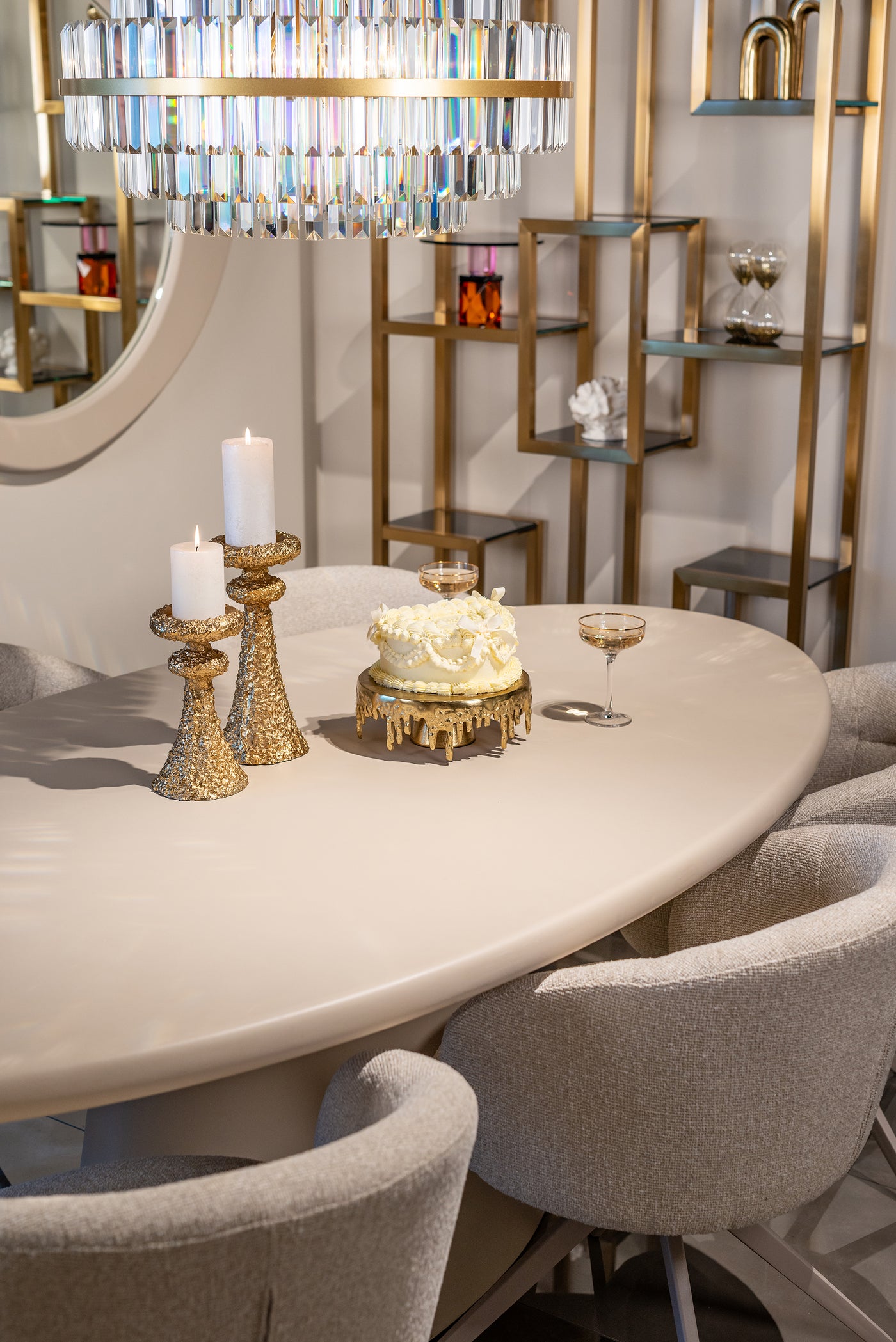 Richmond Interiors Dreh-Esszimmerstuhl Olivia | Biscotti