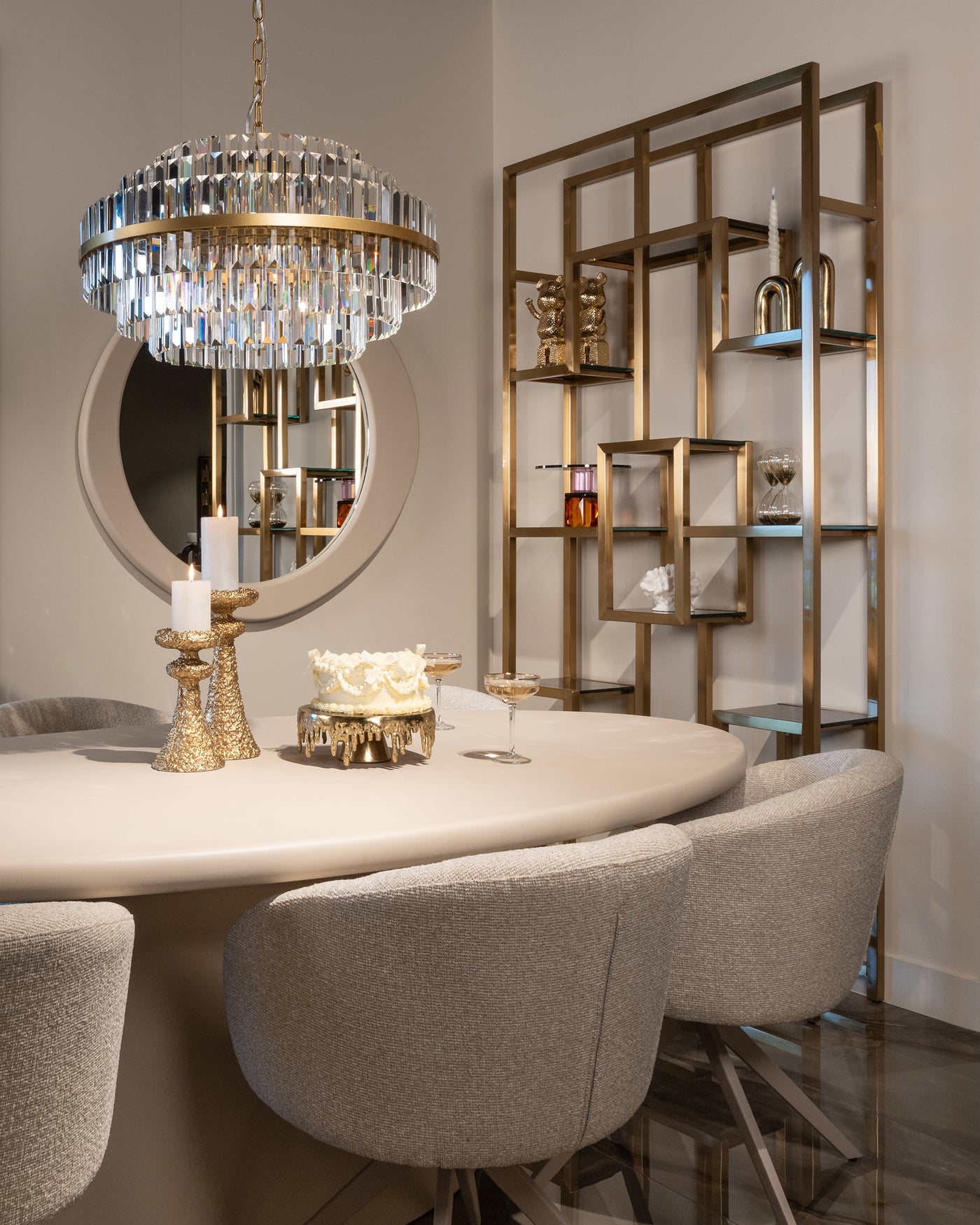 Richmond Interiors Dreh-Esszimmerstuhl Olivia | Biscotti