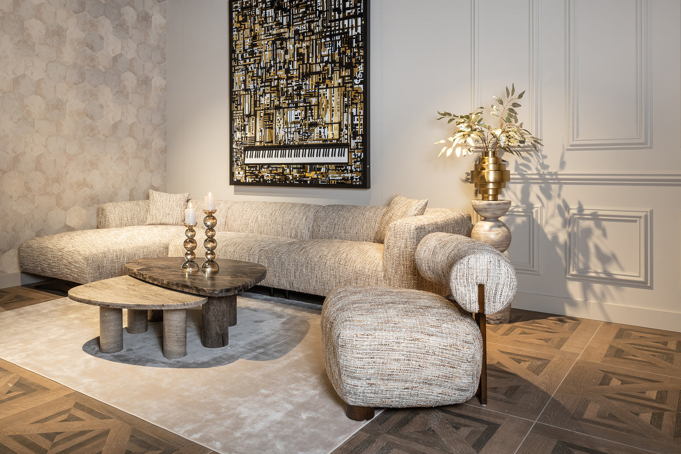Richmond Interiors Sessel Arabella | greige