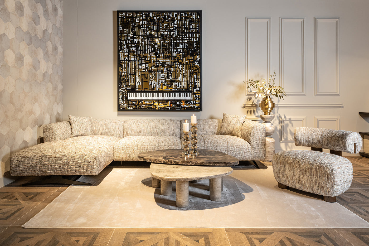 Richmond Interiors Sessel Arabella | greige