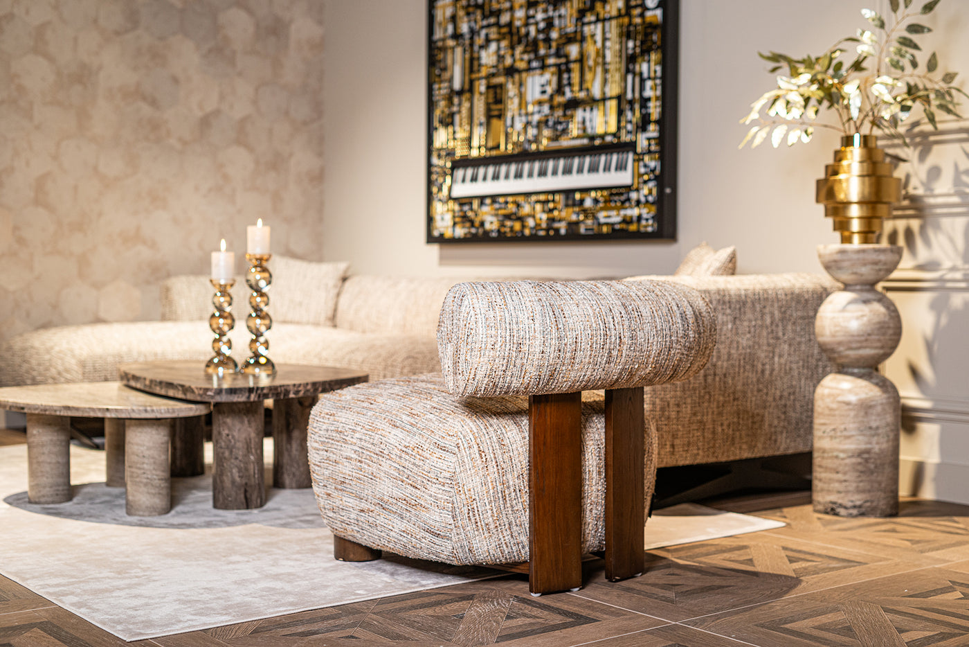 Richmond Interiors Sessel Arabella | greige