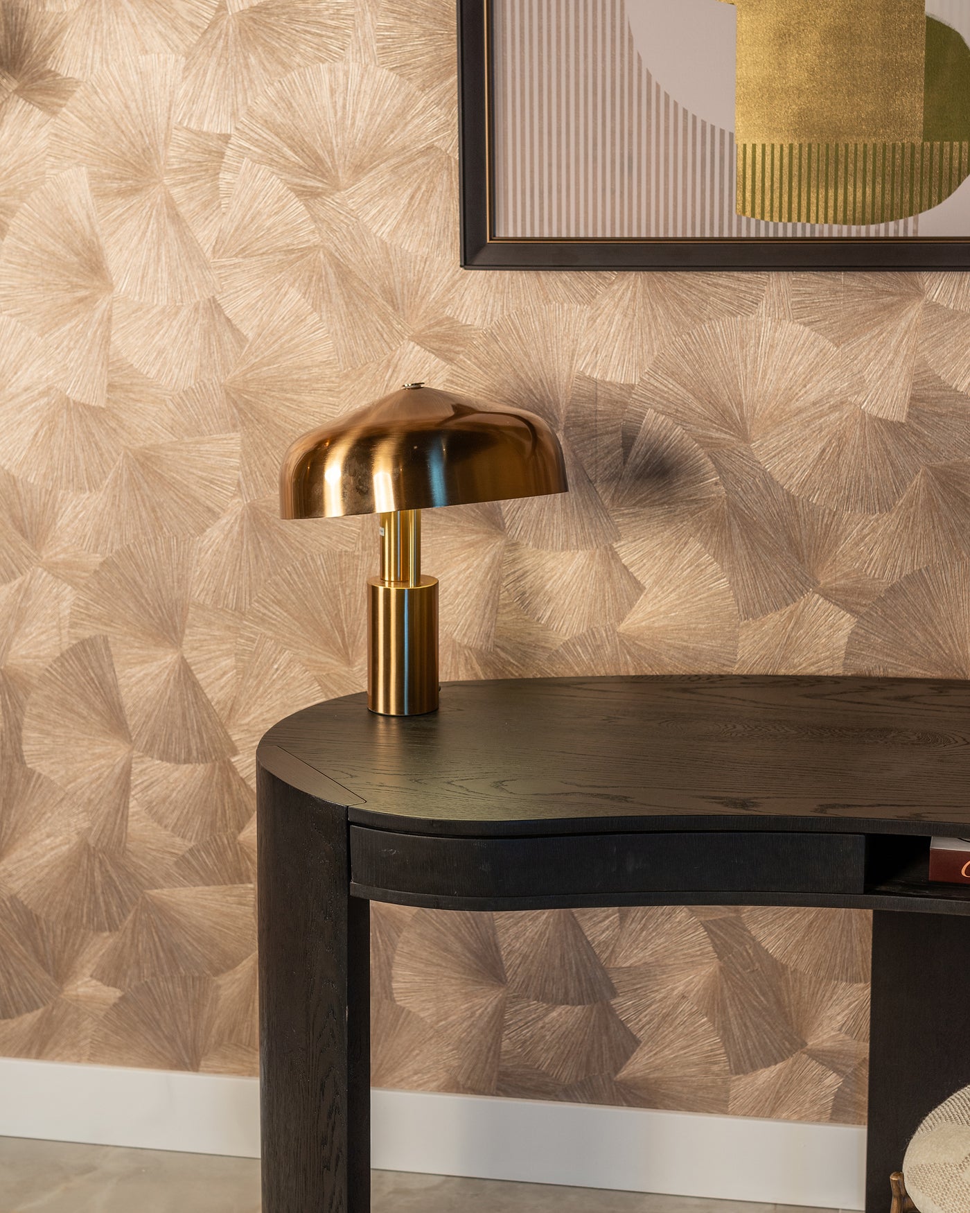 Richmond Interiors Schreibtisch Navarino | Dark coffee